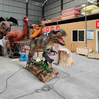 Gepersonaliseerd geluid Animatronic Dinosaur Ride Voor amusementscentra