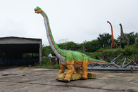 Weatherproof Realistic Dinosaur Model , Life Size Brachiosaurus Dinosaur Lawn Statue