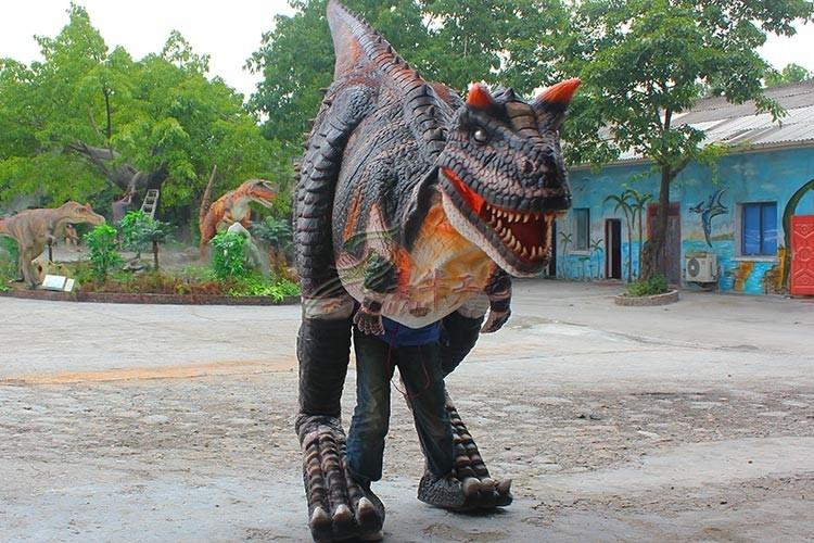 Breathable Realistic Dinosaur Costume , Lightweight Lifelike Carnotaurus Costume