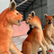 1,8 m realistische animatronic dieren kangoeroe voor themapark