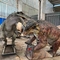 Themapark Realistische animatronische dinosaurus Gorgonops VS Scutosaurus met aanpassing van beweging en geluid