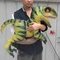 Het leukste populaire klantgerichte grote stuk speelgoed van de de Dinosaurusbaby van simulatie waterdichte Animatronic in handen voor Themapark