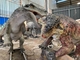 Van de Dinosaurusanimatronics van het dinosauruspark 3D van de dilophosaurusrobot de Dinosaurusmodel