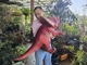 Rood Baby Aanpassing Dino Hand Puppet Voor pretpark