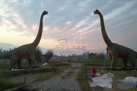 Snak 5-20 van de het Standbeelddouane van Metters Brachiosaurus Vertoningen van de de Dinosaurusdierentuin Grote
