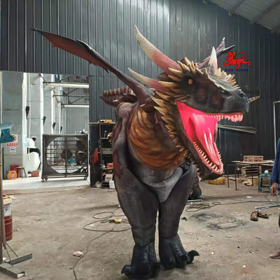 Animatronic realistisch drakenkostuum voor binnen en buiten