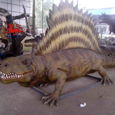 kopen Zonbestendig Realistisch Animatronic Dinosaurus 4m Dimetrodon-standbeeld voor themapark online manufacture