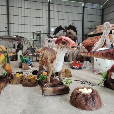 kopen 220V 380V Realistisch Animatronic dinosaurus Parasaurolophus-model online manufacture