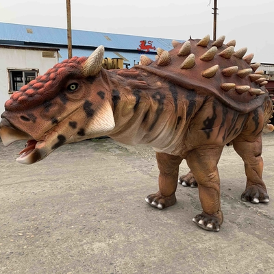 kopen Natuurlijke kleur Realistisch dinosauruskostuum Handmatige bediening Ankylosaurus-kostuum online manufacture