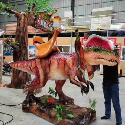 kopen Realistische Dilophosaurus-dinosaurus Animatronics te koop Kleur aangepast online manufacture