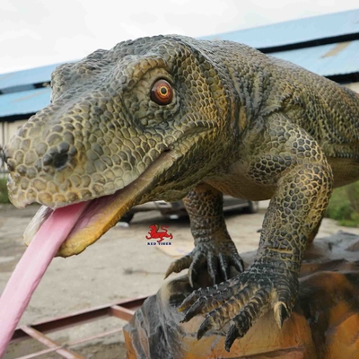 Sneeuwbestendig 4 m realistische Animatronic Animals Komodo Dragon-model