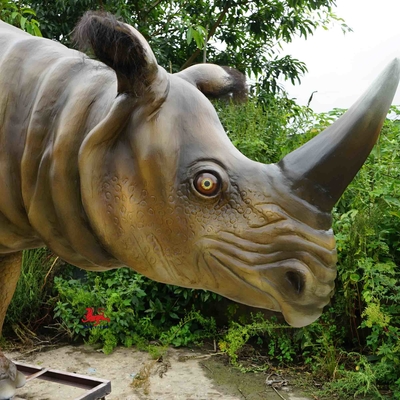 Waterdicht realistisch animatronic dieren neushoorn Sondaicus model