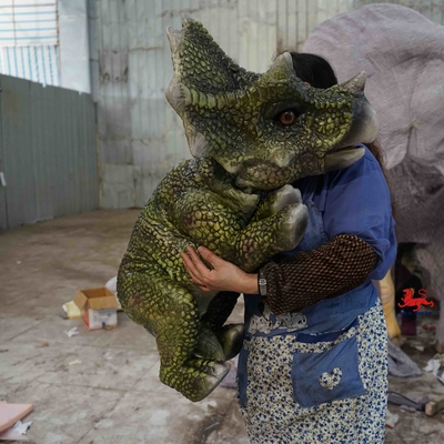 kopen Lichtgewicht zachte realistische handpop, Triceratops handpop online manufacture