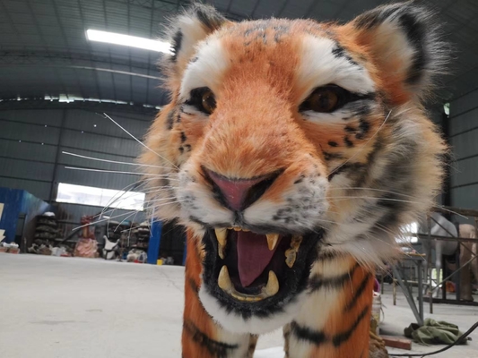 Realistische kleur Animatronic Tiger Model weerbestendig volwassen leeftijd