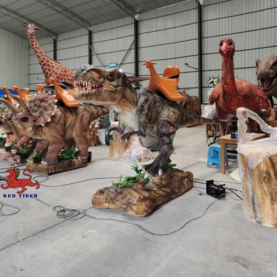 Realistisch animatorisch dinosaurus T Rex met bewegings- en geluidsaanpassingen