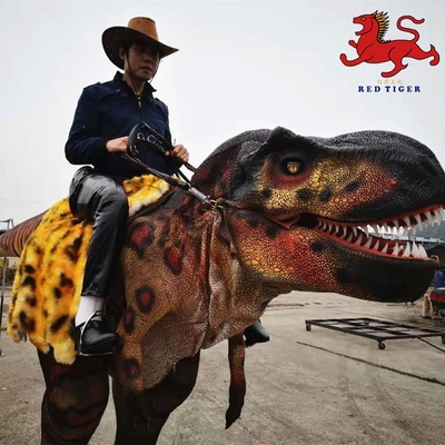 kopen Themepark Realistische stilts Dinosaurus kostuum Rijden Interactiviteit met beweging / geluid online manufacture