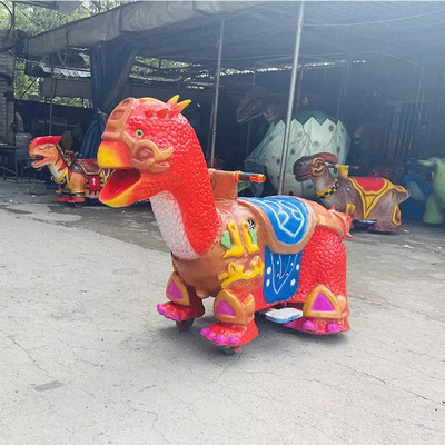 Coin Control Walking Dinosaur Rides, Animatronic Dino Ride On