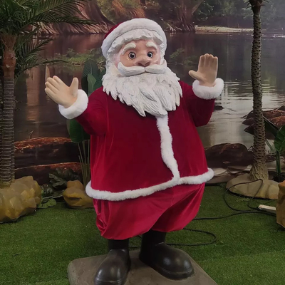 Indoor geanimeerde kerstman levensgrote decoratie kerstman model