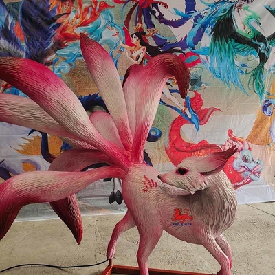 De elektronische van de de Schepselen Chinese Mythologie van Handcrafted Realistische Dierlijke negen van De steel verwijderde Vos