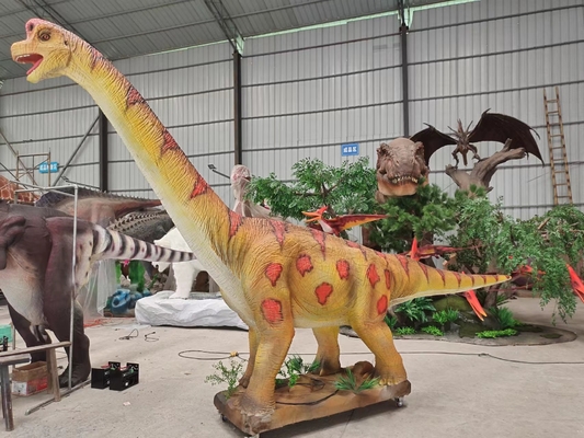 Het openlucht Geanimeerde Animatronic Hoogtepunt van Brachiosaurus Dinosaurus - groottemodel
