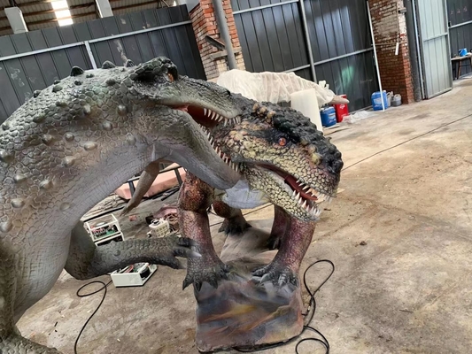 kopen Van de Dinosaurusanimatronics van het dinosauruspark 3D van de dilophosaurusrobot de Dinosaurusmodel online manufacture