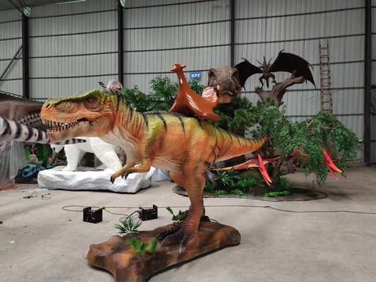 CE RoHs Realistische Animatronische Dinosaurus, Natuurlijk uitziende Dinosaurus Model Hoge duurzaamheid