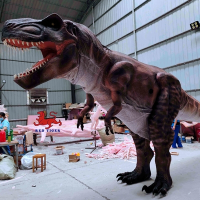 kopen Grote realistische T-rex volwassen kostuum trex verborgen benen dinosaurus kostuum lengte 8m online manufacture