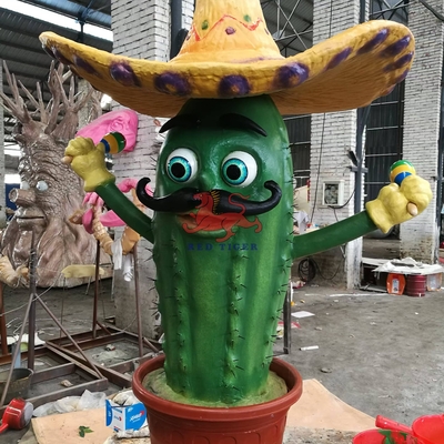 Infrarood Sensor Theme Park Cartoon Animatronische Plant Cactus
