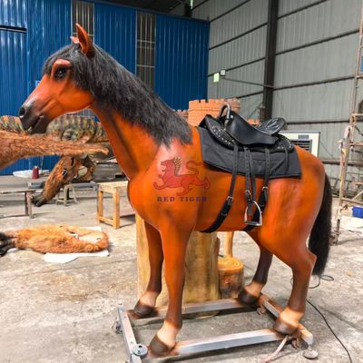 kopen Kids Playground Animatronic Horse Ride For Theme Park Attractions online manufacture