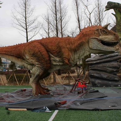 Good price Themaparkuitrusting Realistisch Animatronic dinosaurusmodel Carnotaurus-standbeeld online