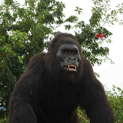 Outdoor Realistische Animatronic Dieren Gorilla Model Natuurlijke kleur