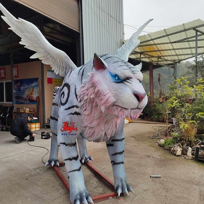 van de Dieren Chinese Mythologische Schepselen van Animatronic van de zonweerstand de Realistische Witte Tijger