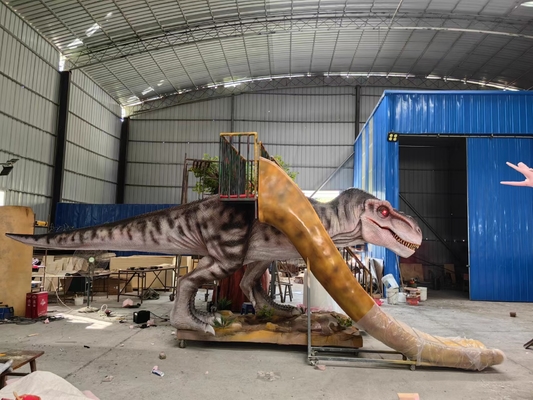 Good price De Dia'st Rex Slider With Stair Playground Materiaal van de glasvezeldinosaurus online