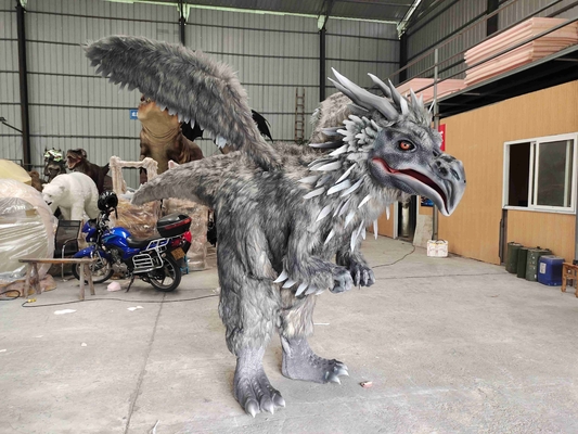 Good price Lichteffecten Animatronische draakkostuum met veren en vleugels online