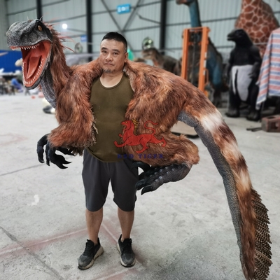 Speelplaatsen Dinosaurus Schouderpop Kinderen Leeftijd Deinonychus Pop