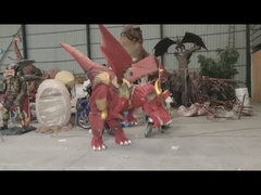 Het rode kostuum van de vliegdraak