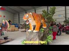 Theme Park Realistische Animatronische Levensgrootte Tijger Op maat